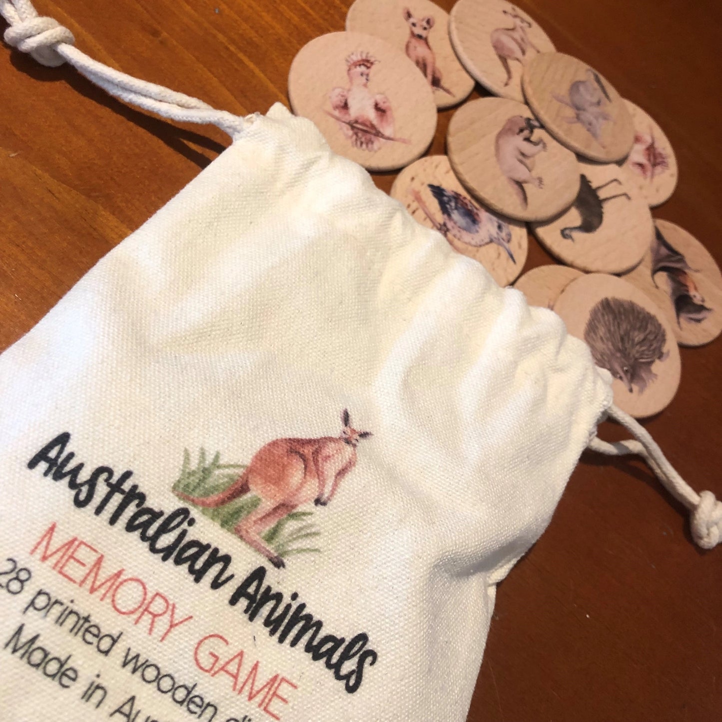 Australian Animal Wooden Memory Game