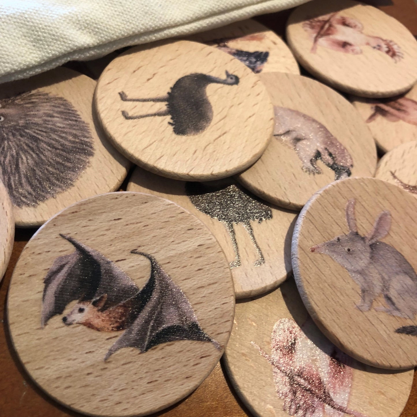 Australian Animal Wooden Memory Game