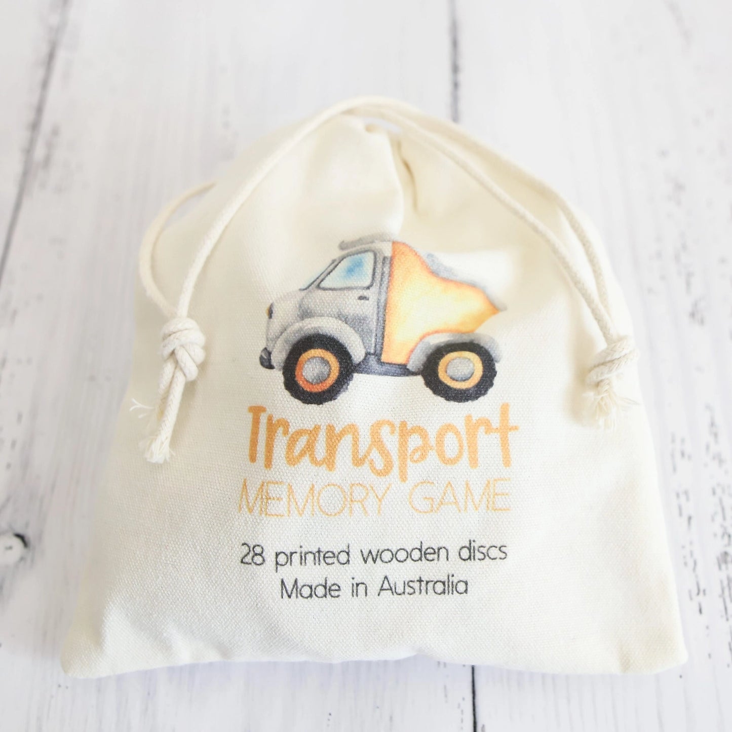 Transport Wooden Memory Game