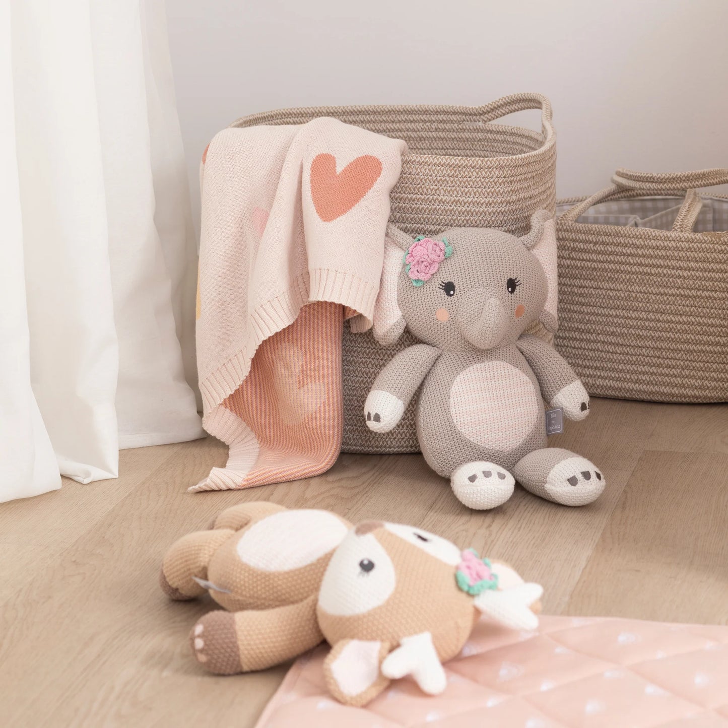Ella the Elephant Knitted Friend
