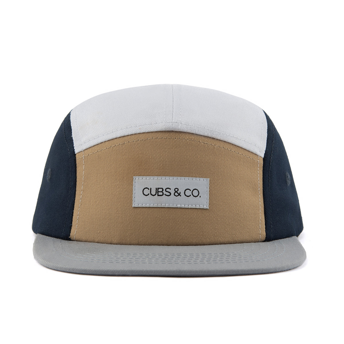 Cubs & Co Vintage 5 Panel Cap - Brown & Blue