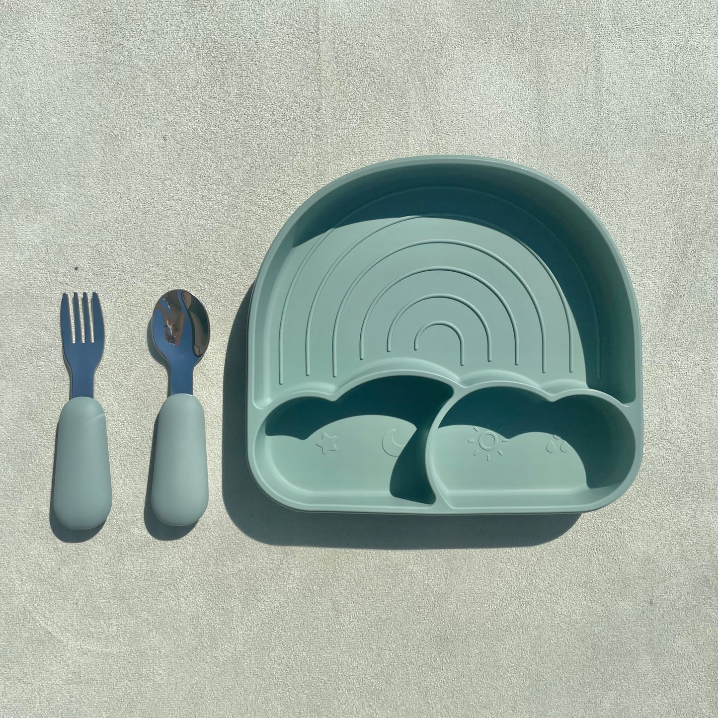 Rainbow Bites Plate & Cutlery Set