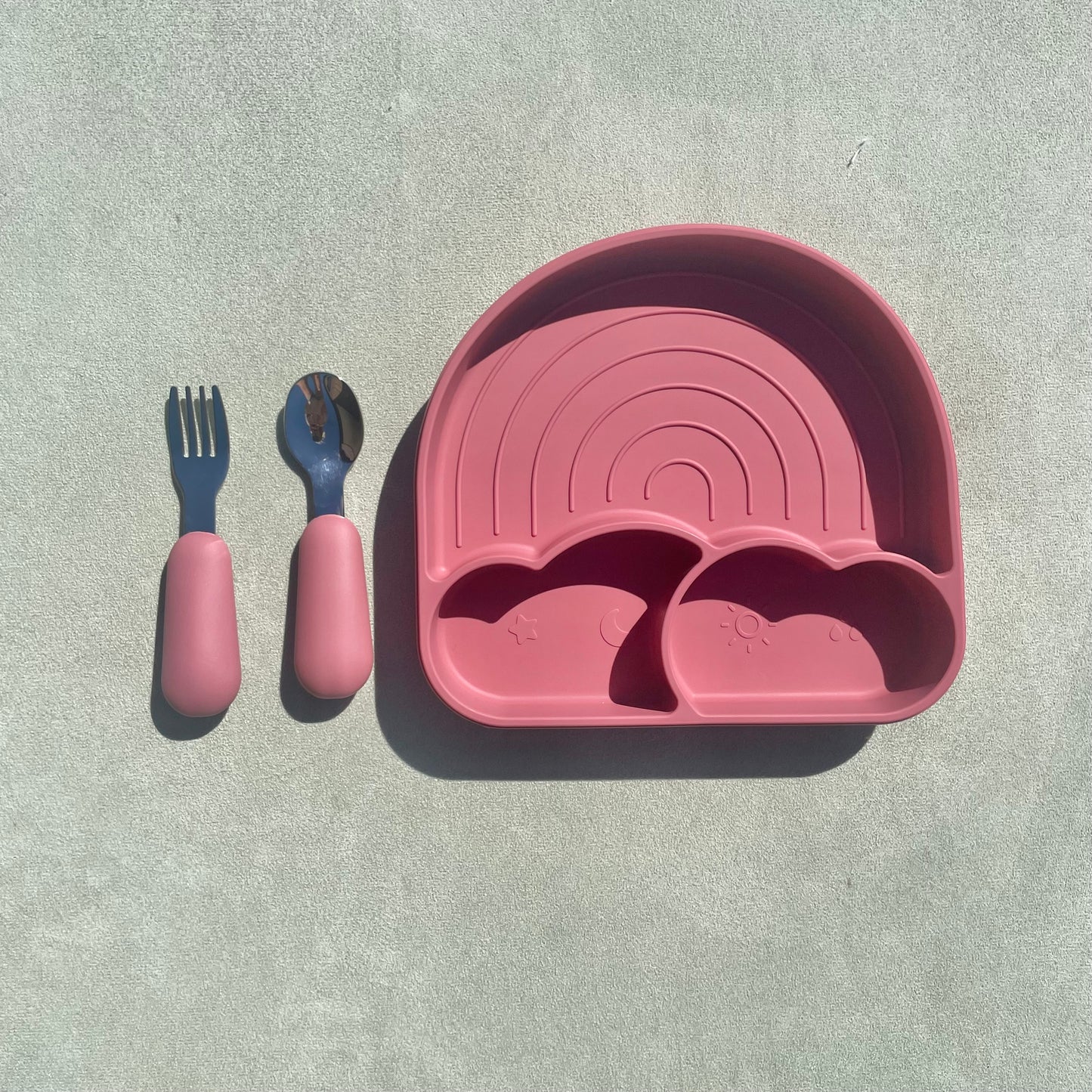 Rainbow Bites Plate & Cutlery Set