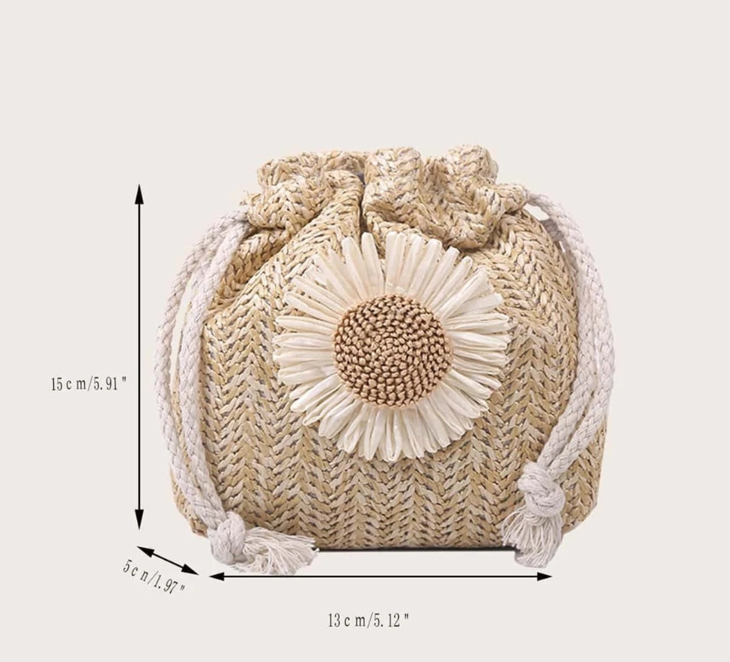 Daisy Drawstring Bag