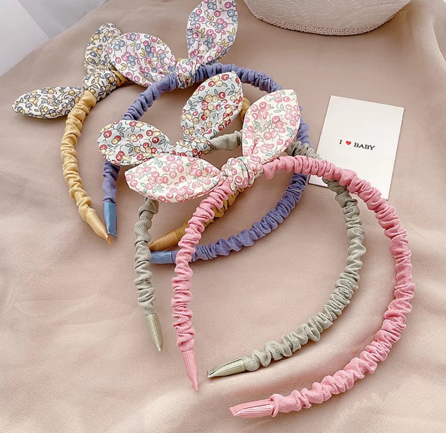 Laura Floral Bow Headband