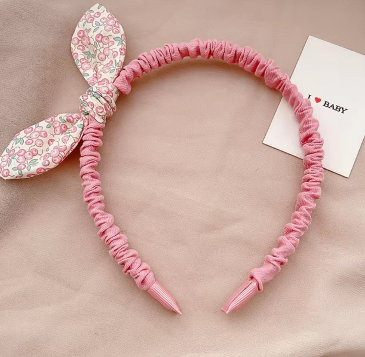 Laura Floral Bow Headband