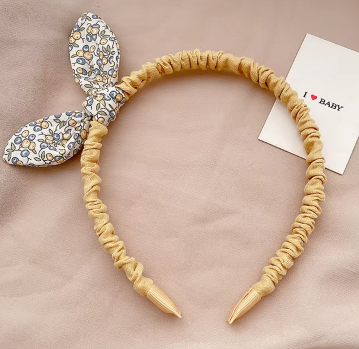 Laura Floral Bow Headband