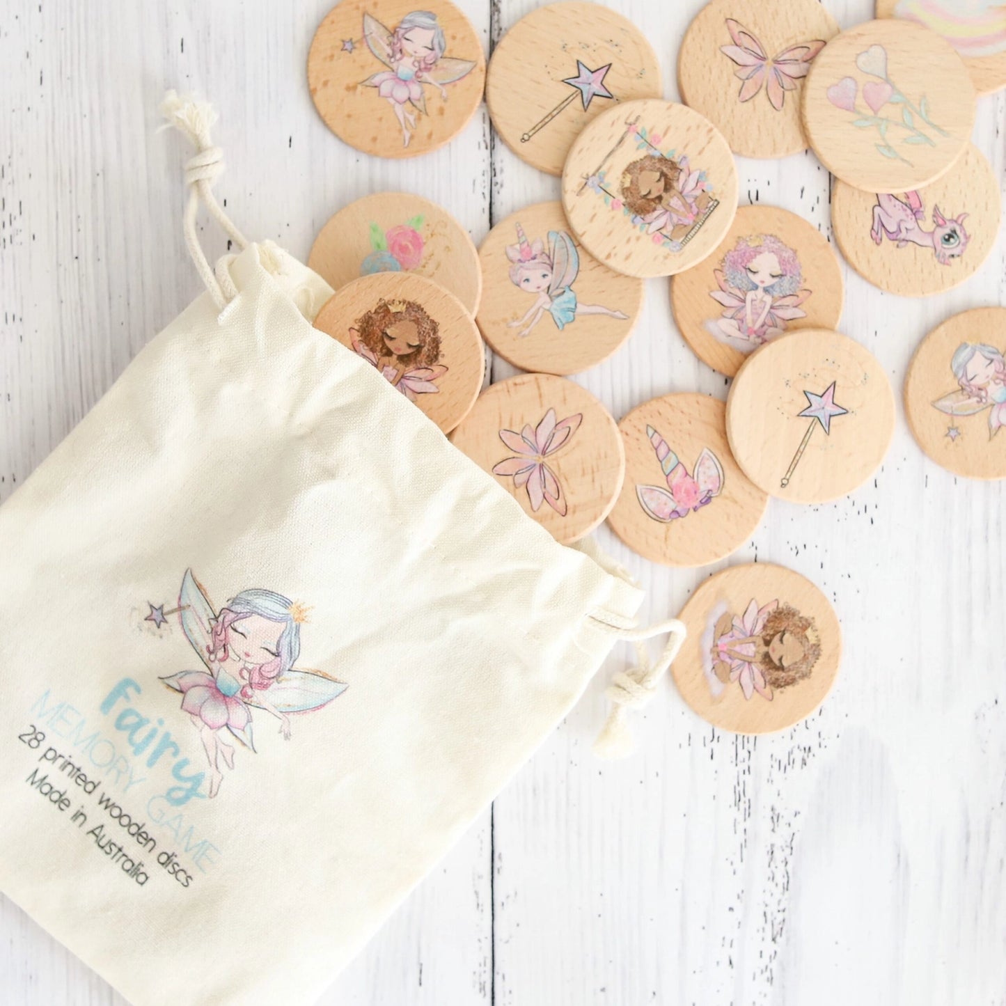 Fairy Wooden Memory Game