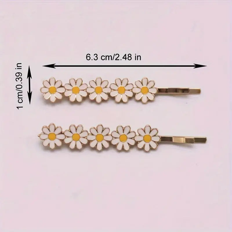 Miss Daisie Metal Hair Clips