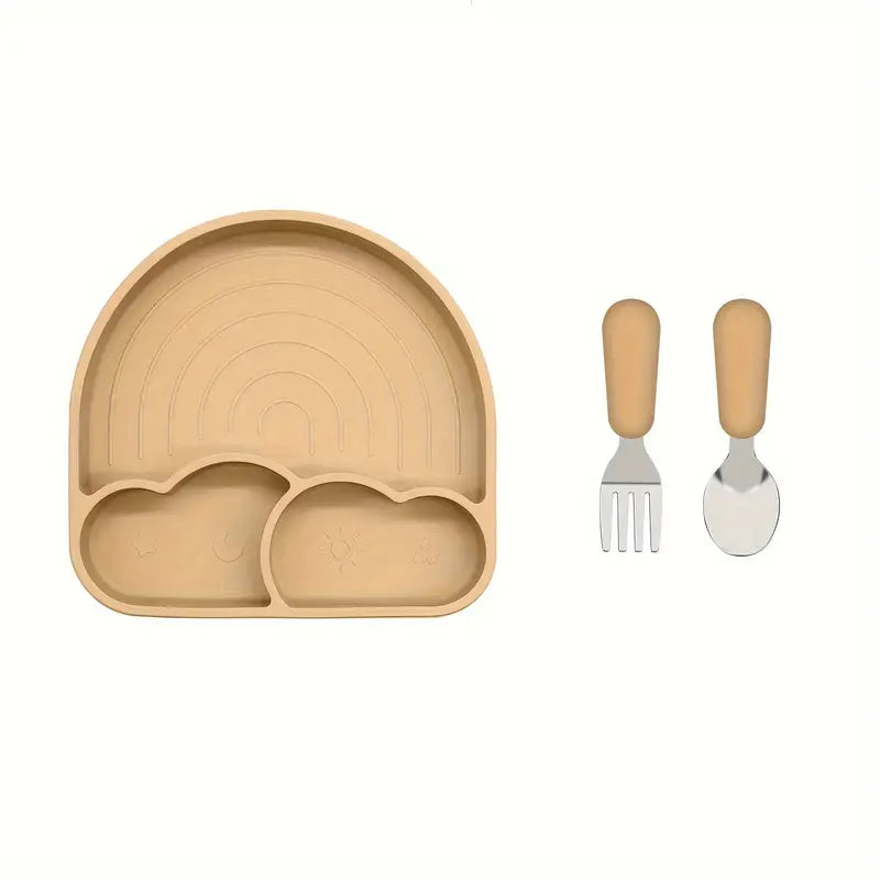 Rainbow Bites Plate & Cutlery Set