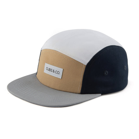 Cubs & Co Vintage 5 Panel Cap - Brown & Blue