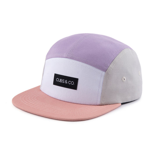 Cubs & Co Vintage 5 Panel Cap - Pink & Purple