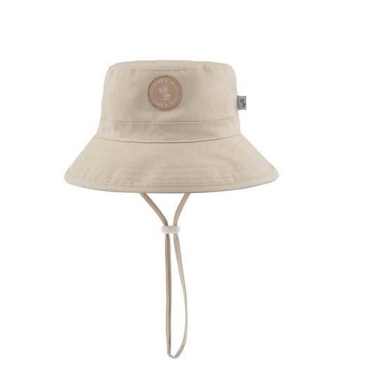 Cubs & Co Canvas Bucket Hat - Taupe