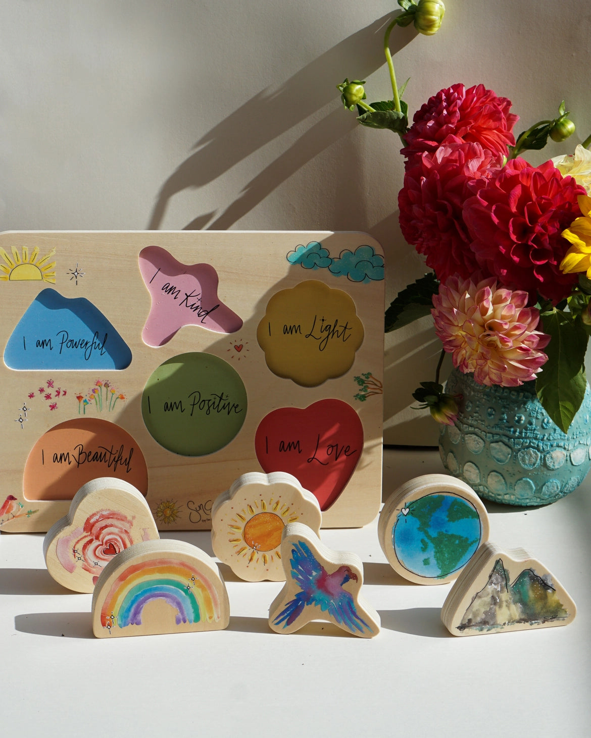 SunChild Wooden Affirmation Puzzle