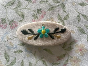 Emilie Embroidered Barrette